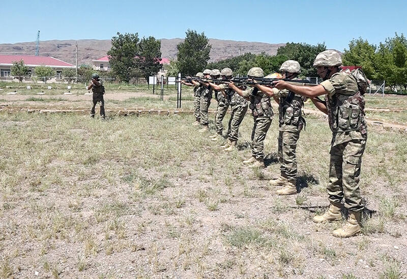В Нахчыване проводятся учебные сборы с военнообязанными