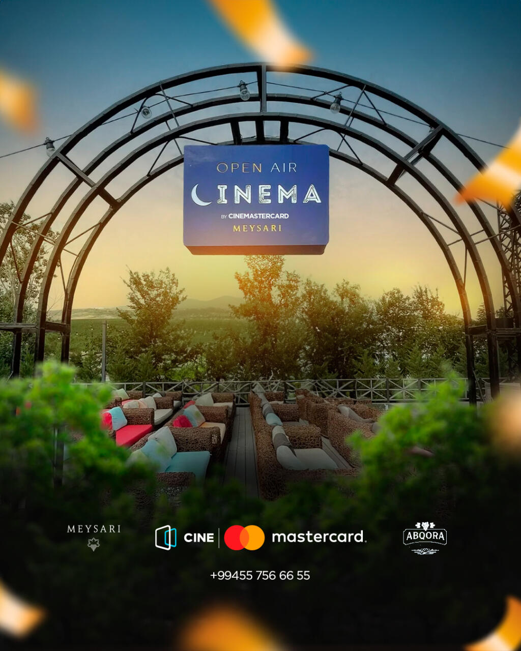CineMastercard в городе Шамахы показывает фильмы под открытым небом