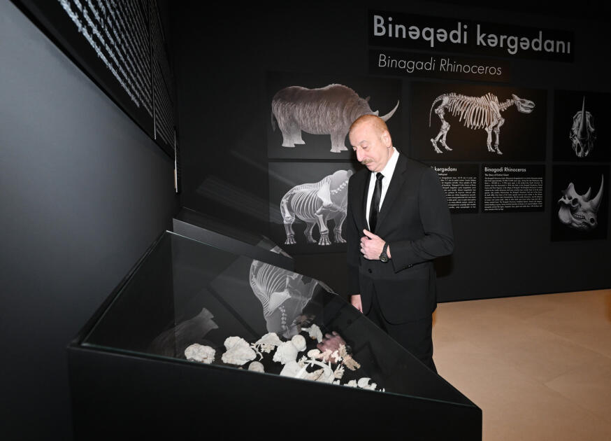 Президент Ильхам Алиев принял участие в открытии Туристического комплекса грязевых вулканов