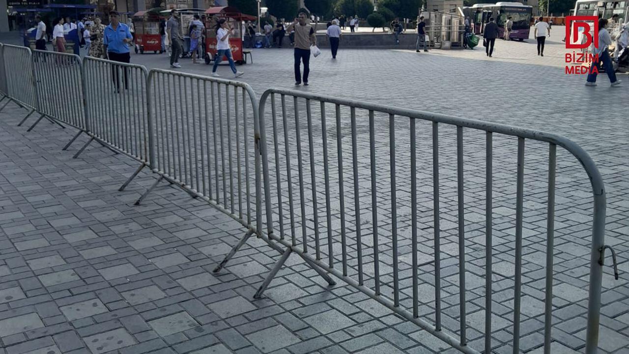 "28 May" metrosunun qarşısı niyə hasarlanıb?