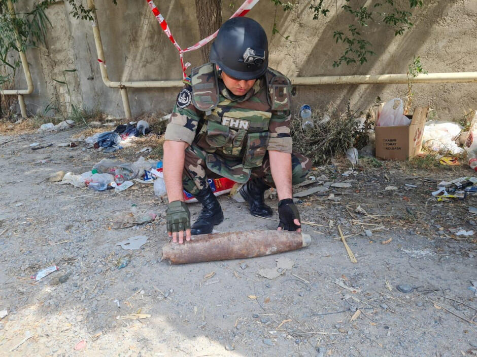 В Сумгайыте обнаружен боеприпас