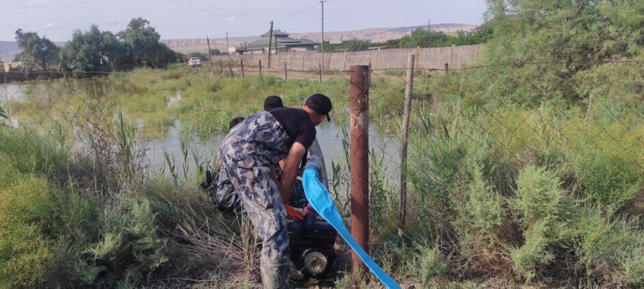 Устраняются последствия подтопления в Гаджигабуле