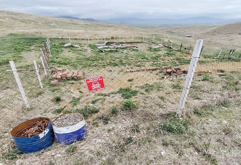 В Ходжалы обнаружено большое количество боеприпасов