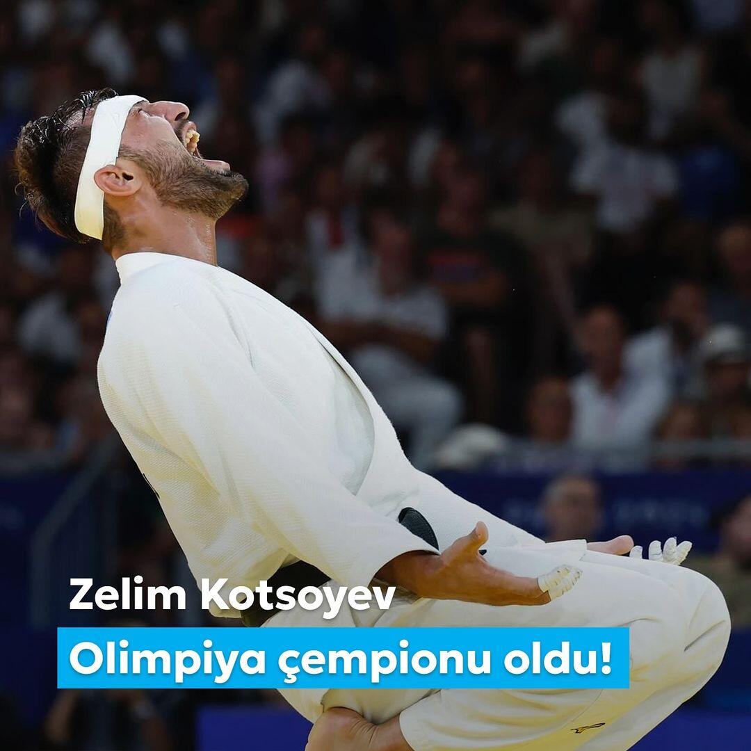 Birinci vitse-prezident Mehriban Əliyeva Zelim Kotsoyevin Olimpiya çempionu olması ilə bağlı paylaşım edib
