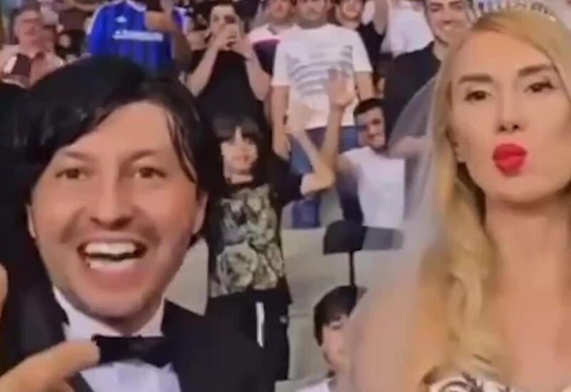 Bəy və gəlin "Qarabağ"ın oyununda