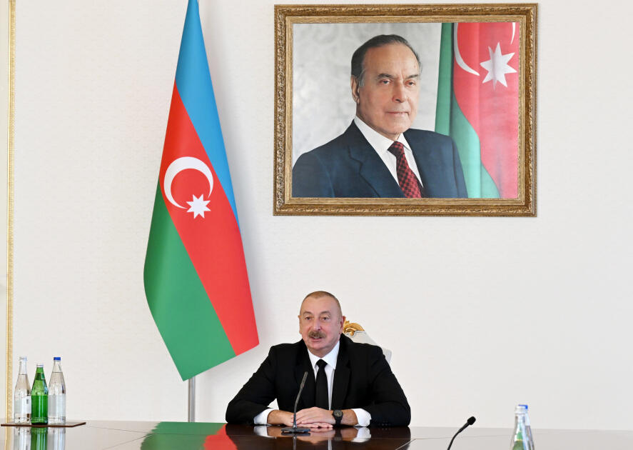 Президент Ильхам Алиев принял азербайджанских спортсменов, завоевавших медали на летних Олимпийских играх в Париже, и их тренеров