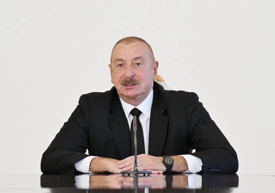 Президент Ильхам Алиев принял азербайджанских спортсменов, завоевавших медали на летних Олимпийских играх в Париже, и их тренеров