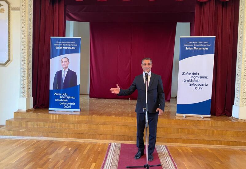 Кандидат в депутаты Милли Меджлиса Солтан Мамедов встретился с избирателями
