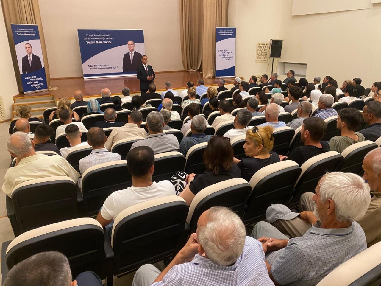 Кандидат в депутаты Милли Меджлиса Солтан Мамедов встретился с избирателями
