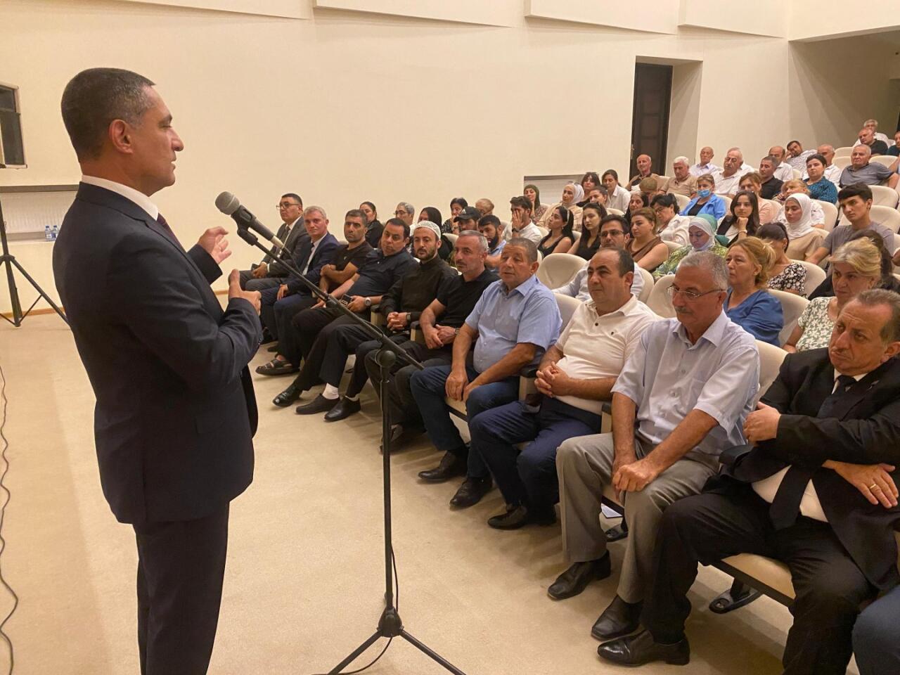 Кандидат в депутаты Милли Меджлиса Солтан Мамедов встретился с избирателями