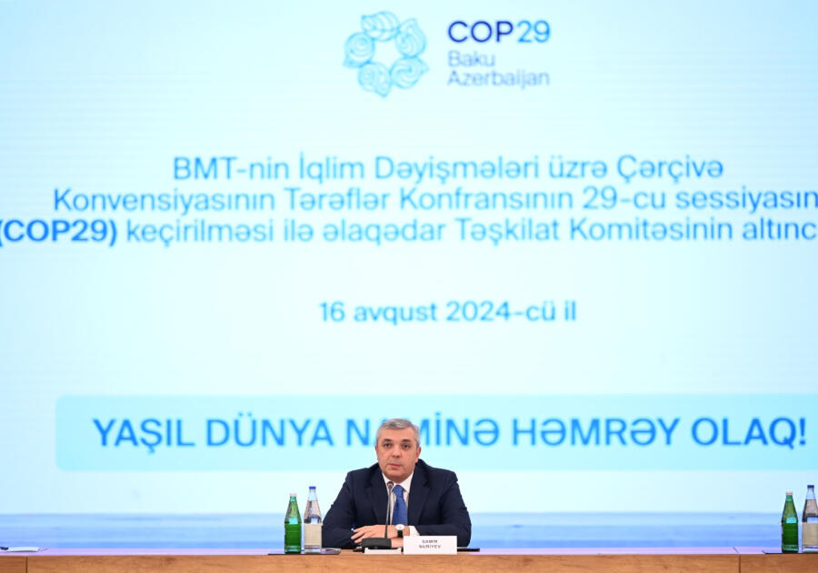 COP29 ilə əlaqədar Təşkilat Komitəsinin altıncı iclası keçirilib