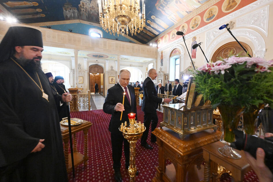Azərbaycan və Rusiya prezidentləri Müqəddəs Mürdaşıyan Zənənlər Kafedralında olublar