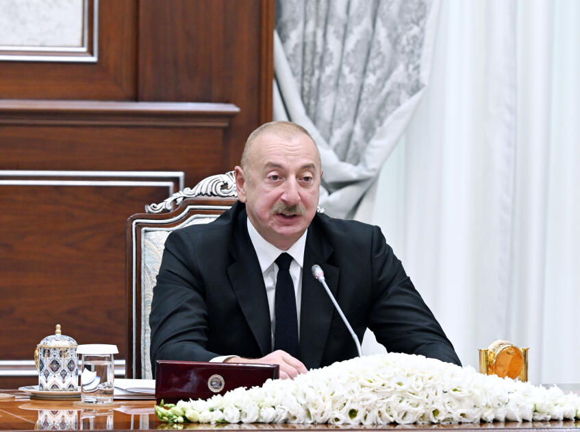 Prezident İlham Əliyev və Prezident Şavkat Mirziyoyevin iştirakı ilə Azərbaycan-Özbəkistan Ali Dövlətlərarası Şuranın birinci iclası keçirilib