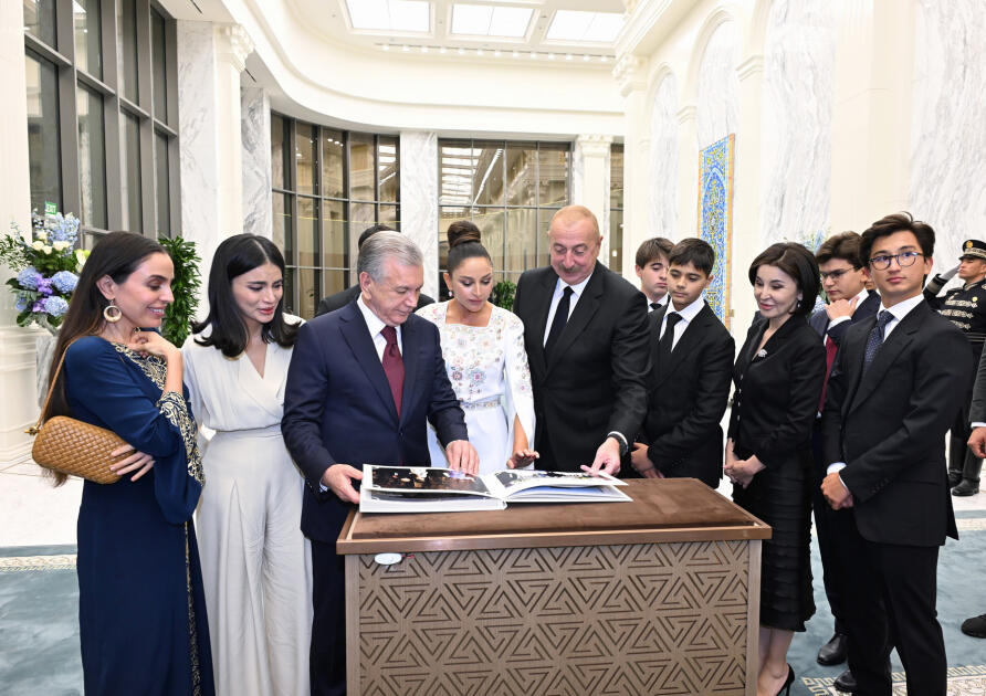 Daşkənddə Prezident İlham Əliyevin və Birinci xanım Mehriban Əliyevanın şərəfinə dövlət ziyafəti verilib