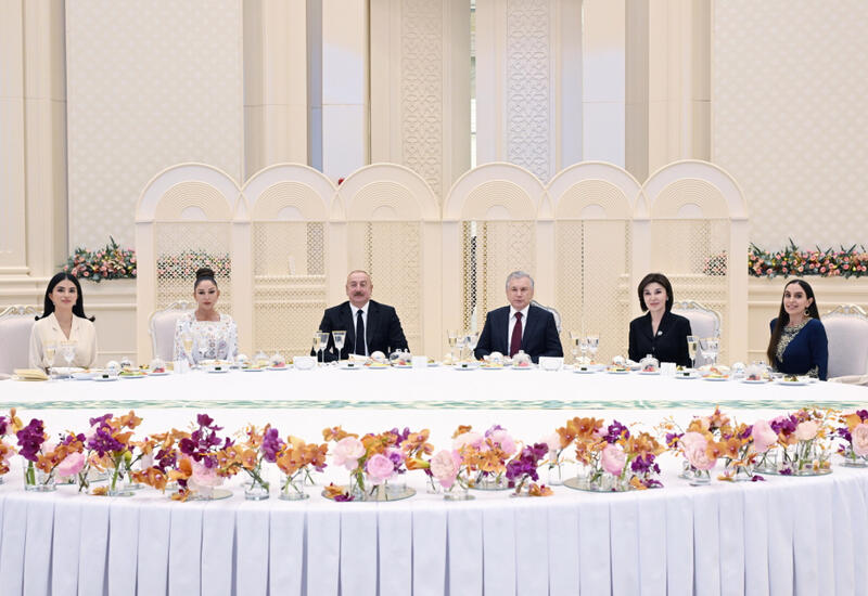 Daşkənddə Prezident İlham Əliyevin və Birinci xanım Mehriban Əliyevanın şərəfinə dövlət ziyafəti verilib