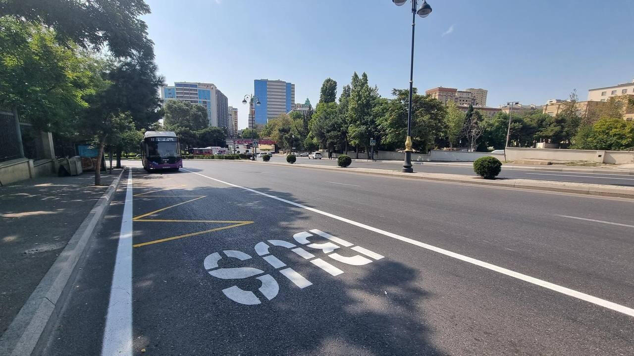 На этом проспекте Баку создается специальная полоса движения