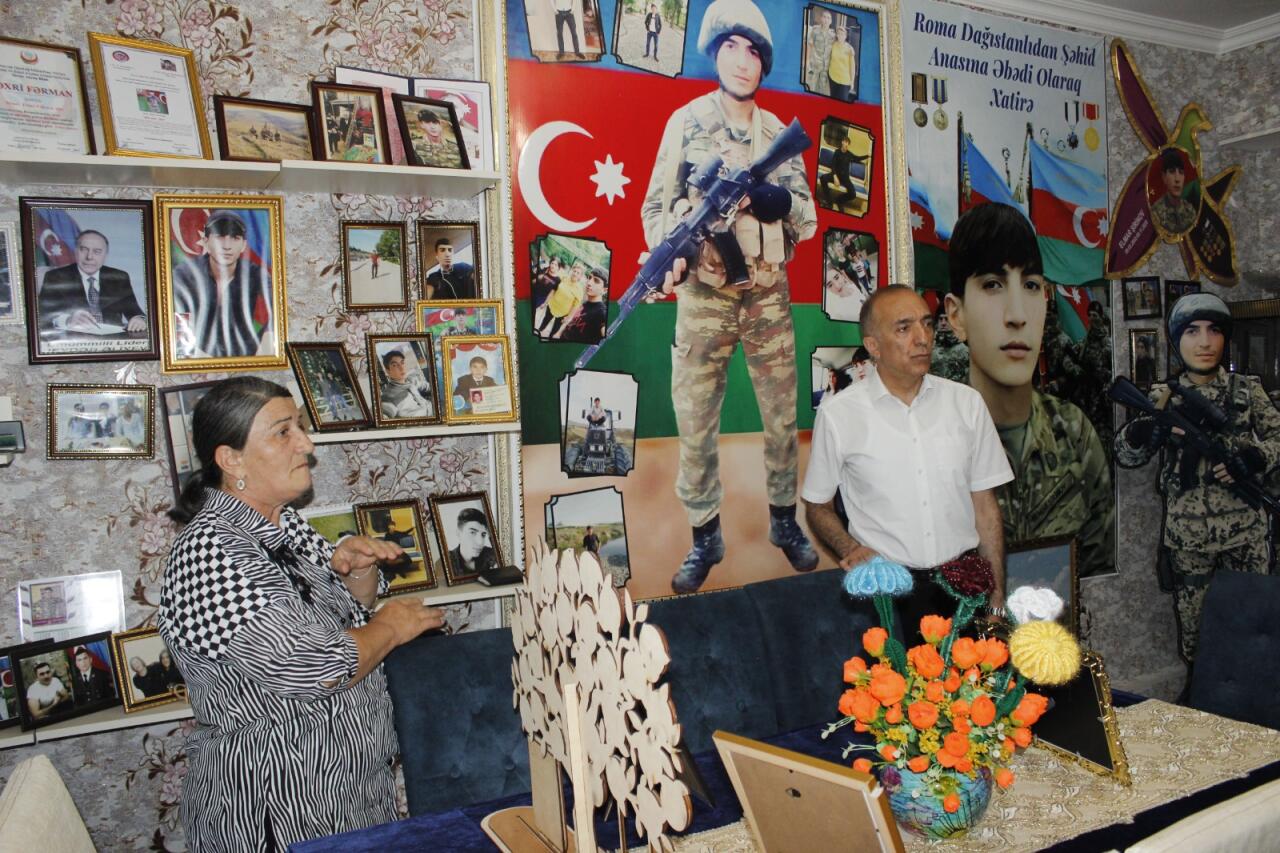 Deputatlığa namizəd Nizami Səfərov Tovuzda şəhid ailələrini ziyarət edib