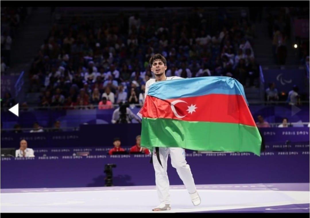 Birinci vitse-prezident Mehriban Əliyeva parataekvondoçu Sabir Zeynalovu Parisdə keçirilən Paralimpiya oyunlarında bürünc medal qazanması münasibətilə təbrik edib