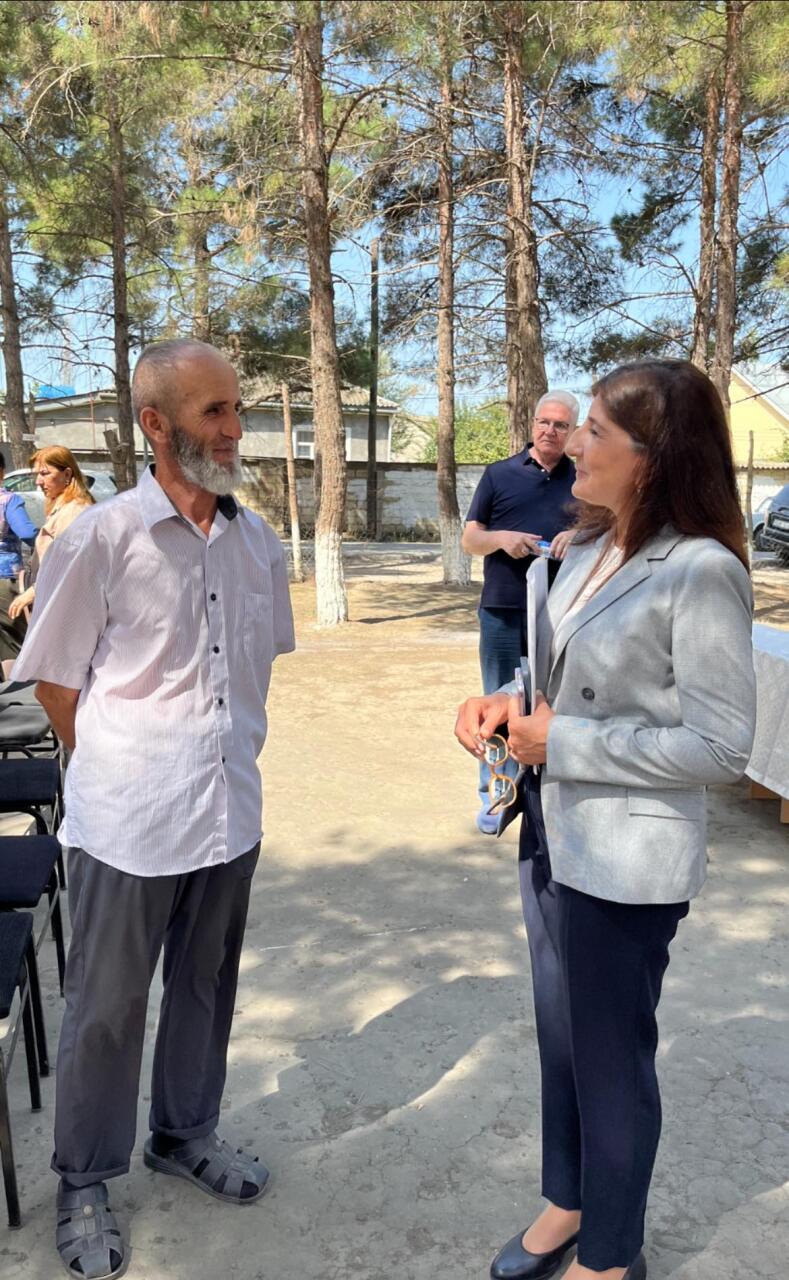 Sevil Mikayılova Xaçmazın Yalama kəndində seçicilərlə görüş keçirib