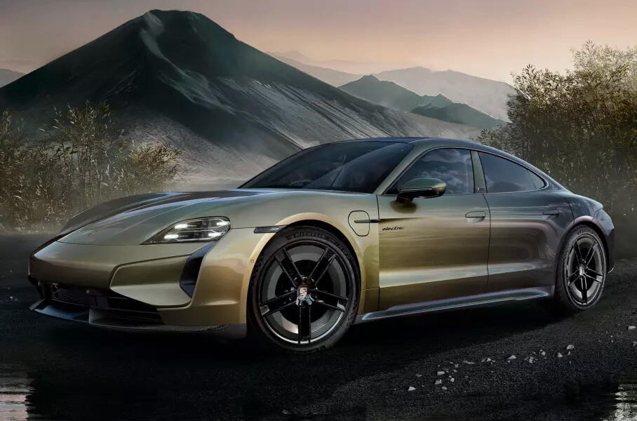 Porsche Taycan Turbo S получил уникальный цвет кузова