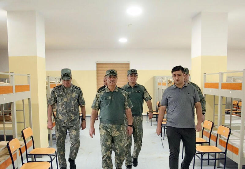 Закир Гасанов и Хикмет Мирзоев встретились с военнослужащими, несущими службу на границе с Арменией