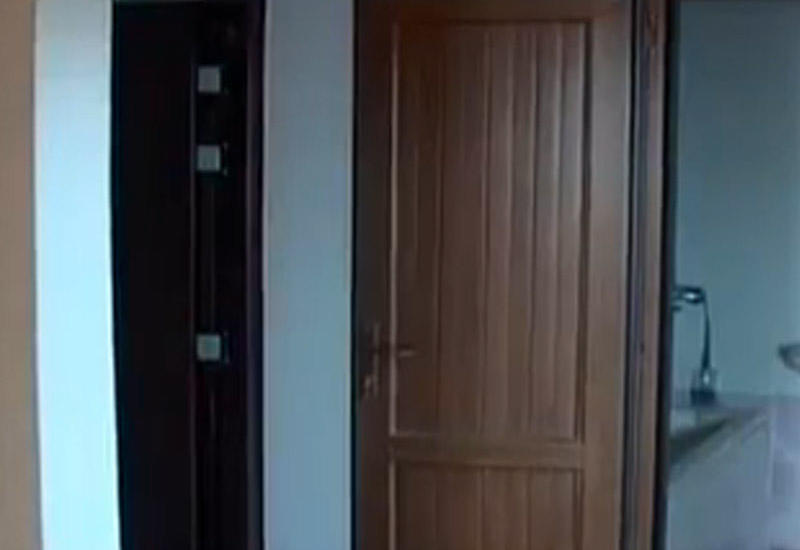 Bakıda evə basqın edənlərin yeni görüntüləri