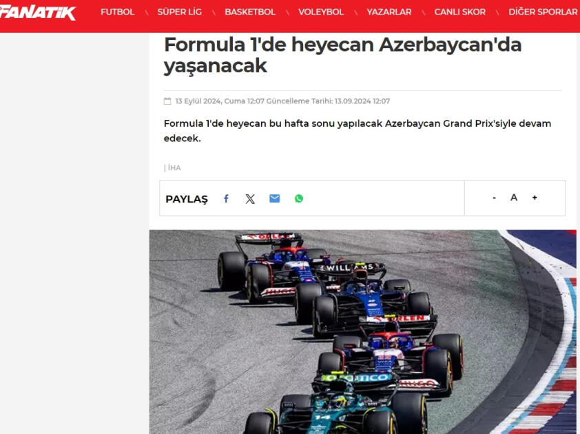 "Формула-1" в Баку