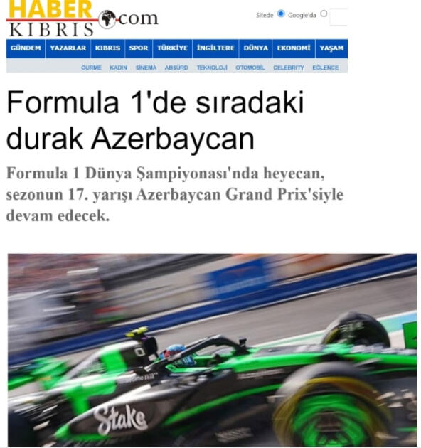 "Формула-1" в Баку