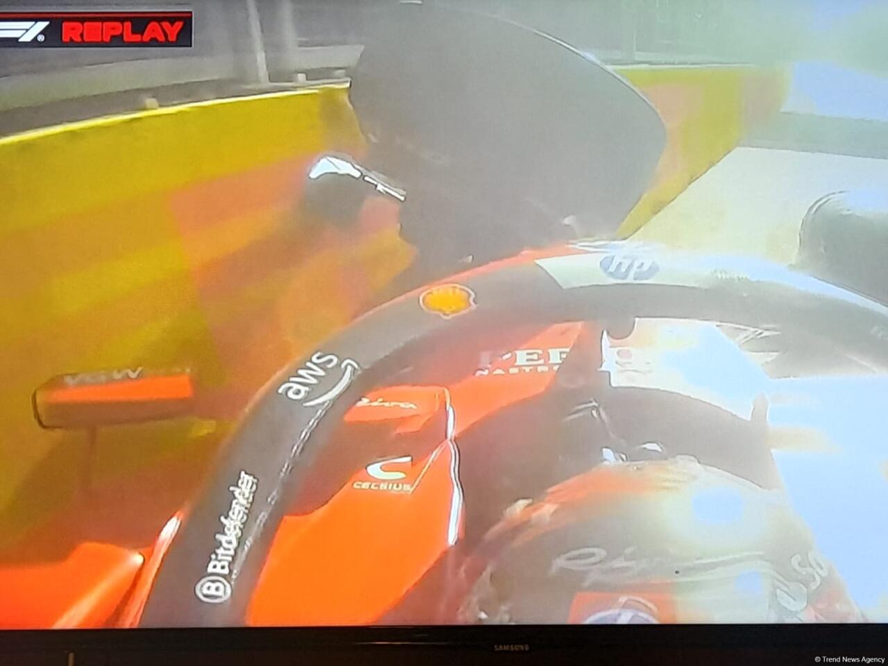 Bakıda "Formula 1" final yarışında ağır qəza baş verib