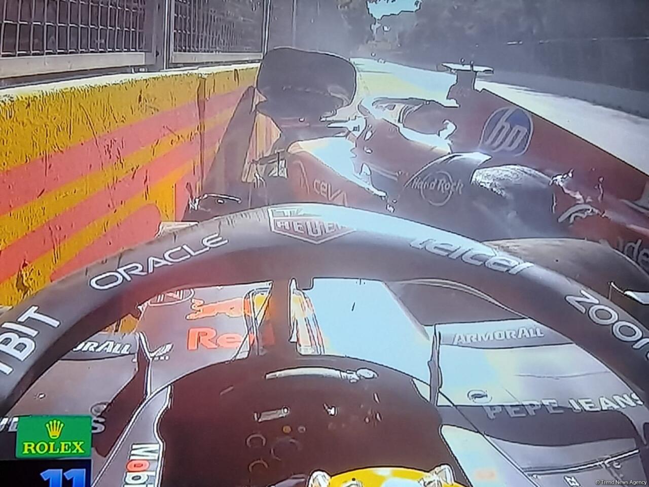 Bakıda "Formula 1" final yarışında ağır qəza baş verib