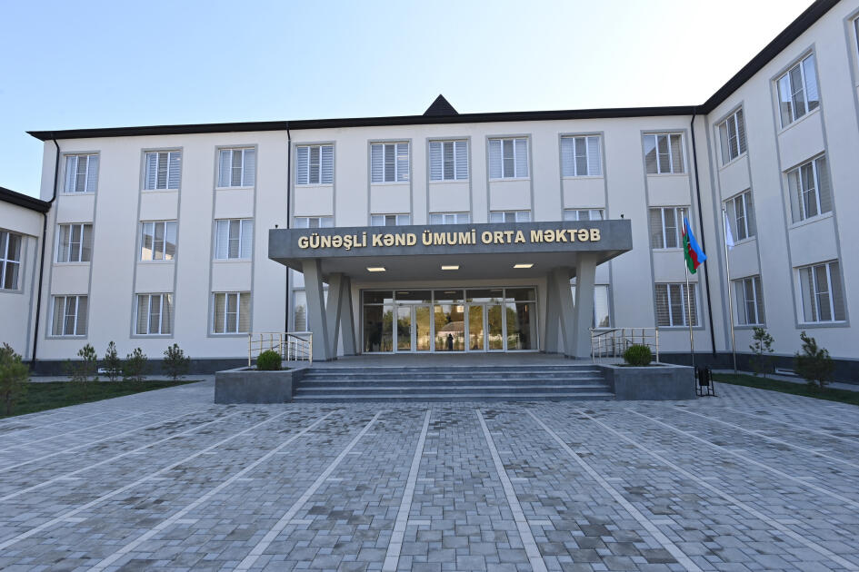 В Саатлинском районе сдано в пользование новое школьное здание, построенное Фондом Гейдара Алиева