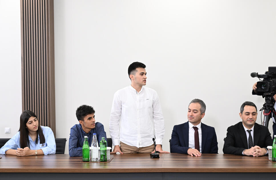 Президент Ильхам Алиев принял участие в открытии после ремонта Карабахского университета