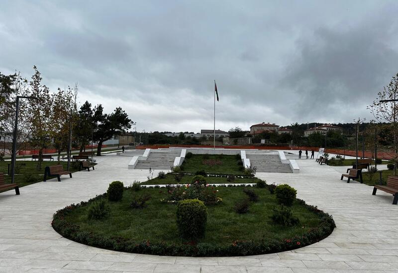 Şuşada bayraq meydanı belə görünür