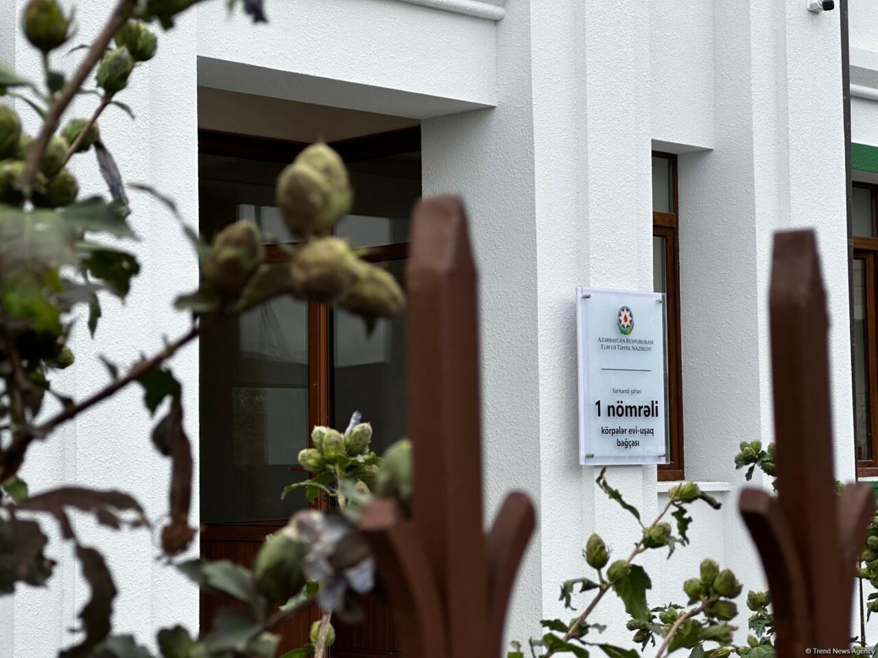 Xankəndidə təmirdən sonra açılan körpələr evi-uşaq bağçasından görüntülər