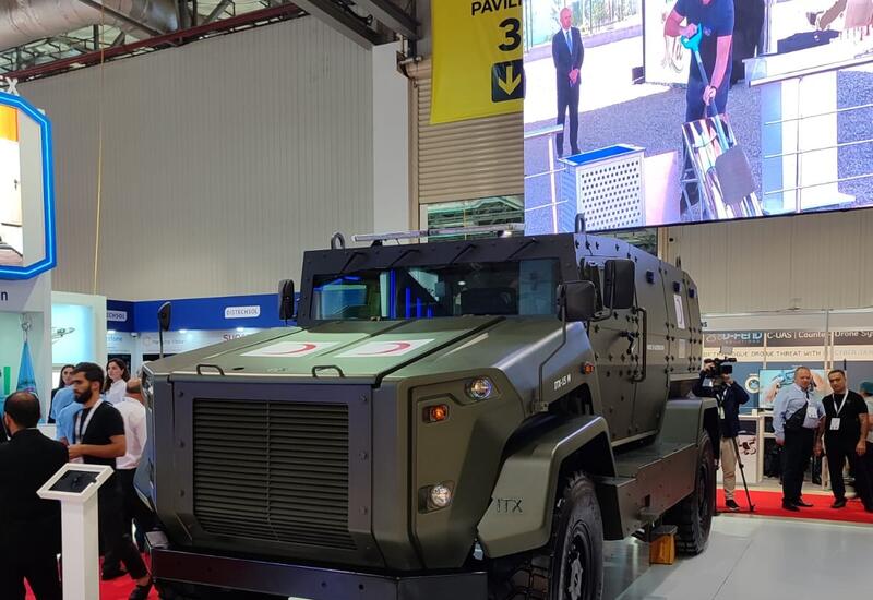 ADEX-2024-də Azərbaycan istehsalı olan 3 yeni zirehli maşın nümayiş etdirilib