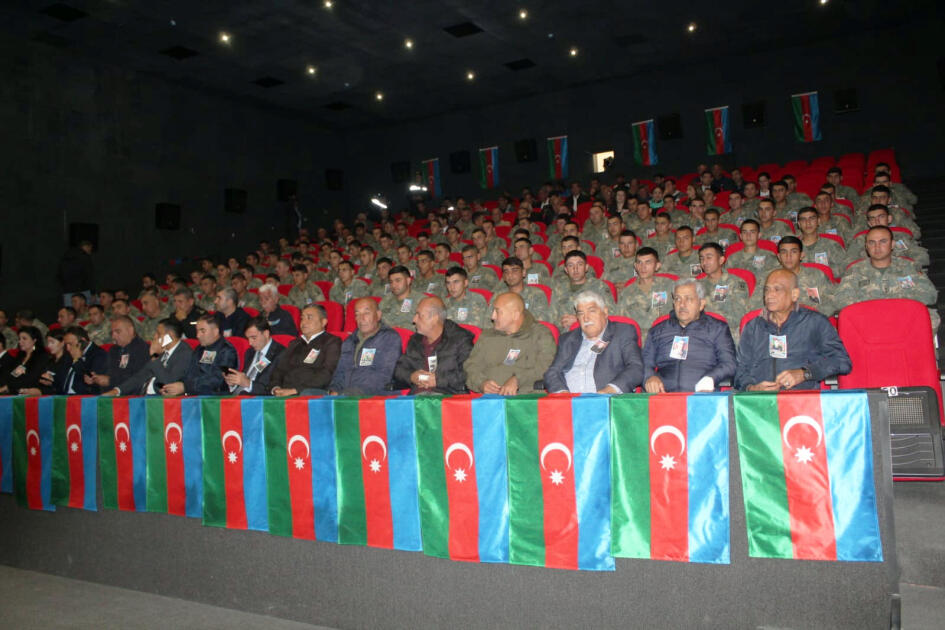В Лачине показали документальный фильм о 44-дневной Отечественной войне