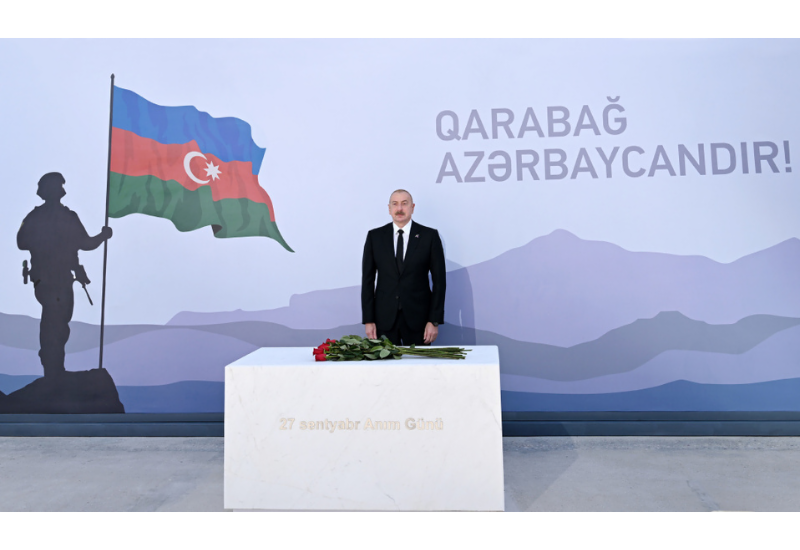 Президент Ильхам Алиев посетил Парк Победы