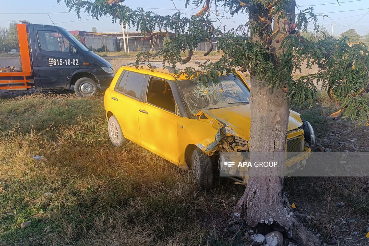 Tovuzda yol qəzası olub,
