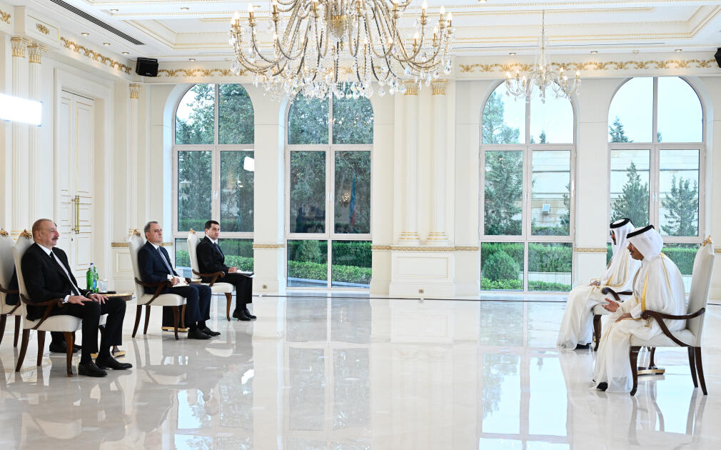 Prezident İlham Əliyev Qətərin Azərbaycanda yeni təyin olunmuş səfirinin etimadnaməsini qəbul edib