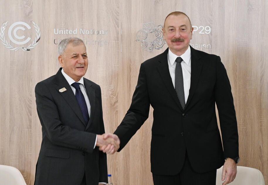 Президент Ильхам Алиев встретился с президентом Ирака