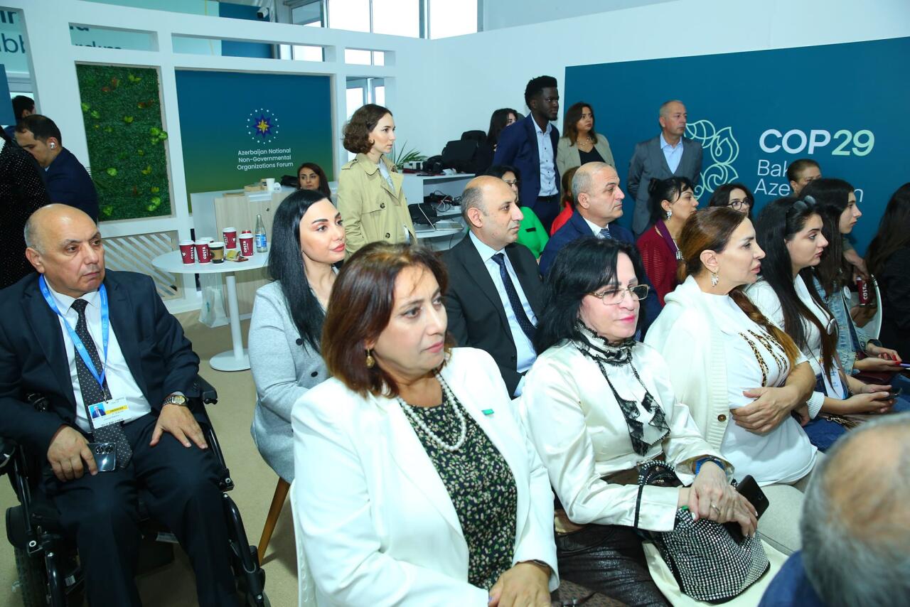 BAMF COP29-da iqlim böhranına qarşı QHT-lərin rolu mövzusunda konfrans təşkil edib