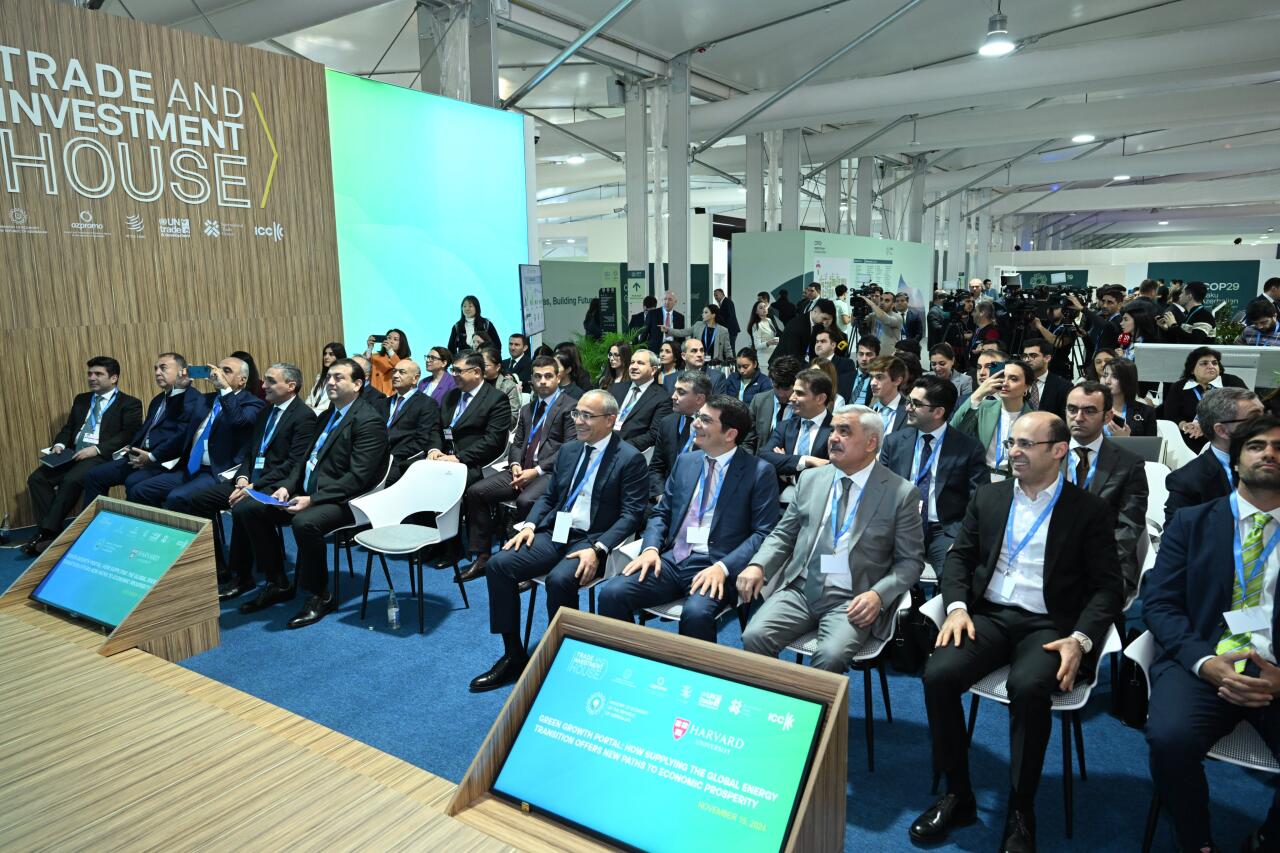COP29 çərçivəsində Yaşıl İnkişaf Portalı və Harvard Universitetin İnkişaf Laboratoriyası təqdim olunub
