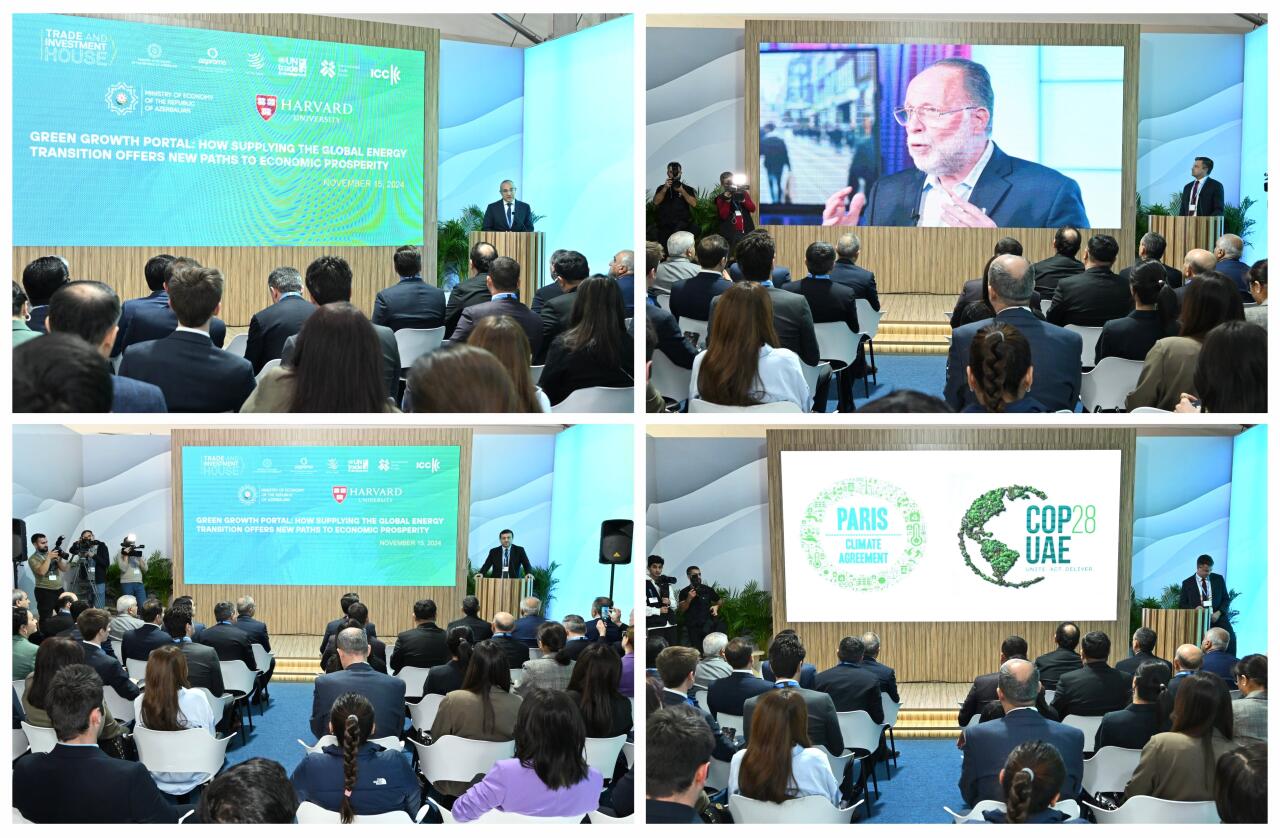 COP29 çərçivəsində Yaşıl İnkişaf Portalı və Harvard Universitetin İnkişaf Laboratoriyası təqdim olunub