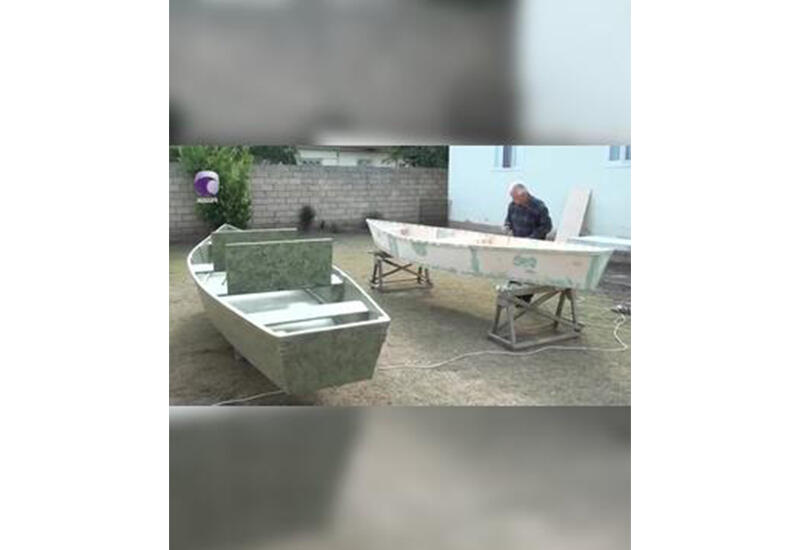 Azərbaycanda düzəltdiyi qayıqlarla məşhur olan İmişli sakini...