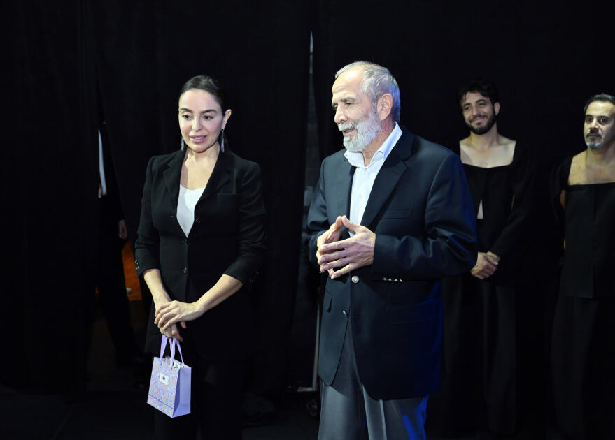 Heydər Əliyev Fondunun vitse-prezidenti Leyla Əliyeva, İordaniya şahzadəsi və ICCROM-un baş direktoru "Manqurt" tamaşasını izləyiblər