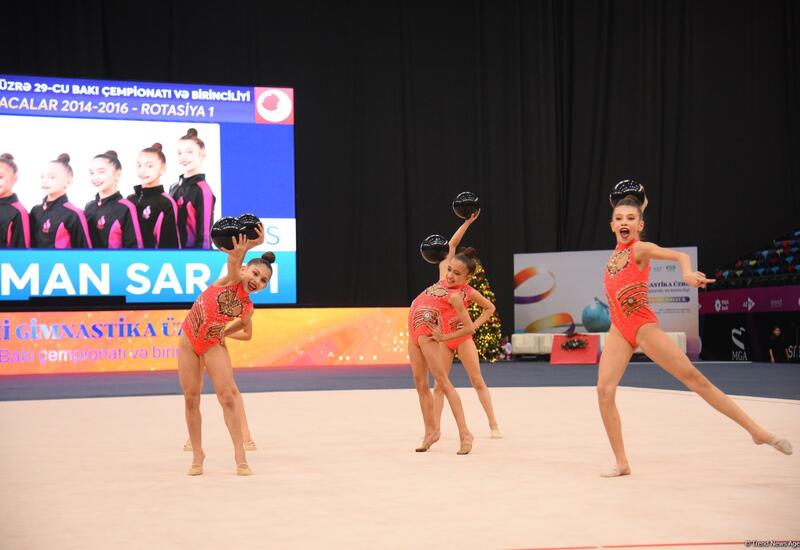 Bədii Gimnastika üzrə 29-cu Bakı çempionatı ve birinciliyi davam edir