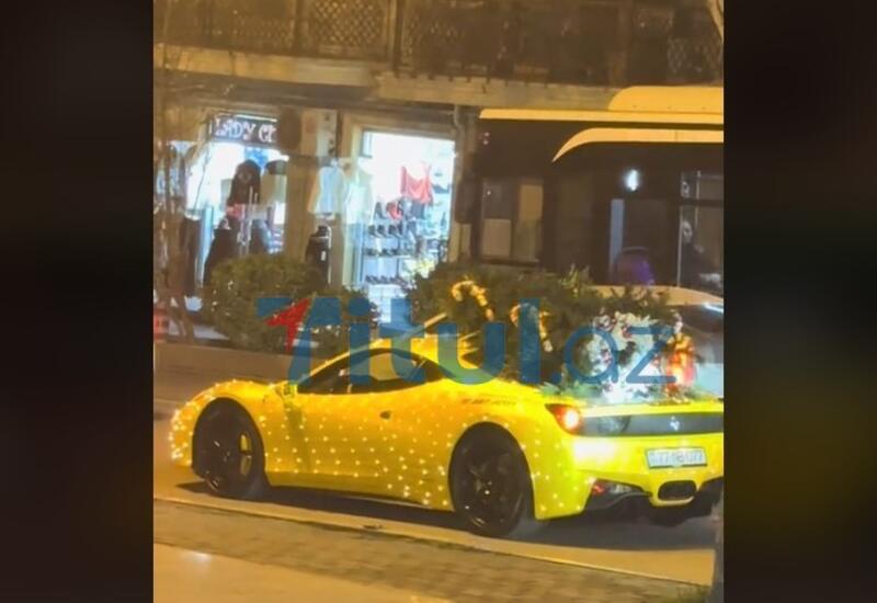 Bakının mərkəzində hər kəsin diqqətini çəkən bu lüks avtomobil