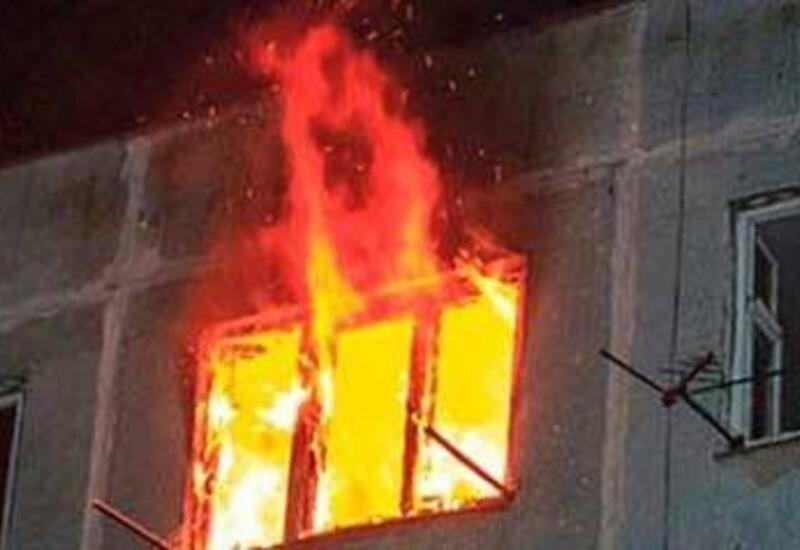 Ağ Şəhərdə mənzildə partlayışdan sonra başlayan yanğın söndürülüb