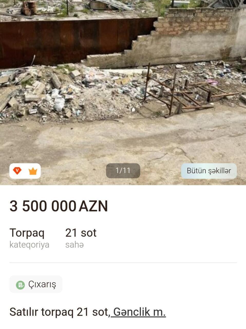 Bakıda milyon manatlıq torpaqları alanlar kimlərdir?