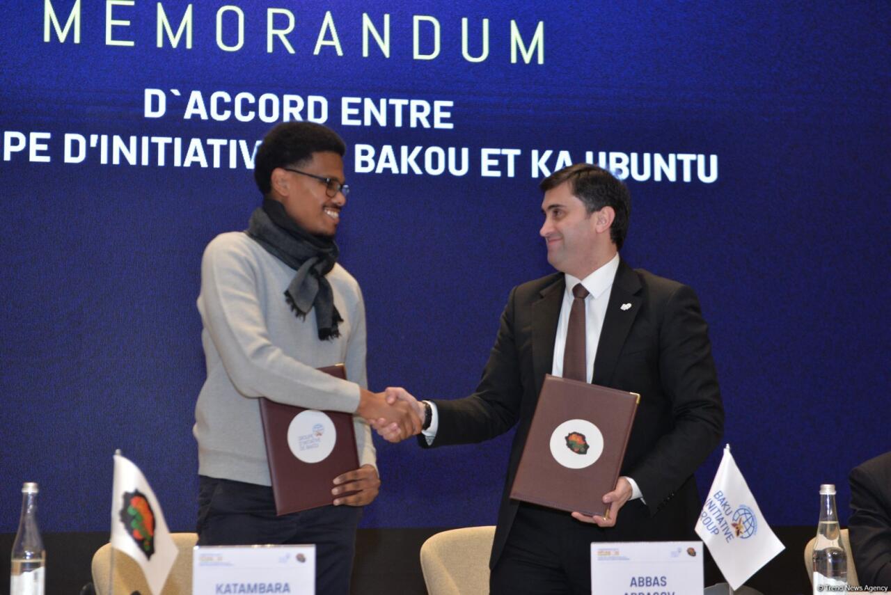 Bakı Təşəbbüs Qrupu və Reyunyon adasının "Ka Ubuntu" təşkilatı arasında memorandum imzalanıb